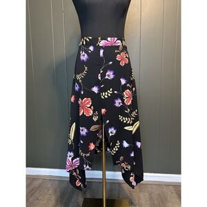 NWT Express Asymmetrical‎ Hem Floral Midi Skirt 0